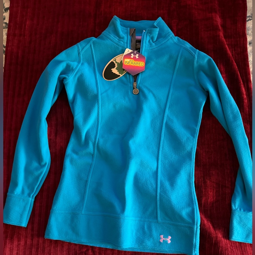 Under Armour Teal Quarter-Zip Pullover